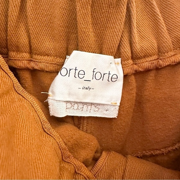 NEW Forté Forté Tapered Cotton Cargo Trousers Camel Brown sz 0 - Picture 9 of 11